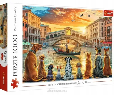 TREFL 10944 Puzzle 1000 Pieski W Wenecji
