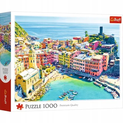 TREFL 10988 Puzzle 1000 Malownicze Miasteczko Vernazza, Liguria, Włochy