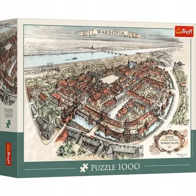 TREFL 12206 Puzzle 1000 Warszawa-Projekt Rekonstrukcji Starego Miasta 1951