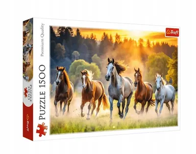 TREFL 26215 Puzzle 1500 Dzikie Konie