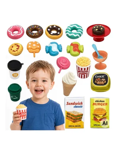 WOOPIE 100345 Zestaw Słodyczy Desery Lody