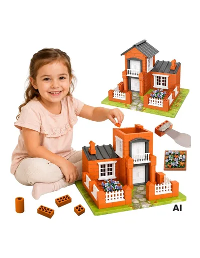 WOOPIE 100086 Zestaw Do Budowania Cegły 458 el