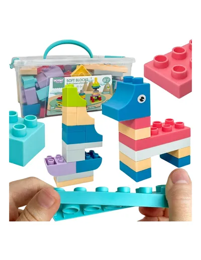 WOOPIE 56805 Klocki Soft Blocks Zestaw 99 el