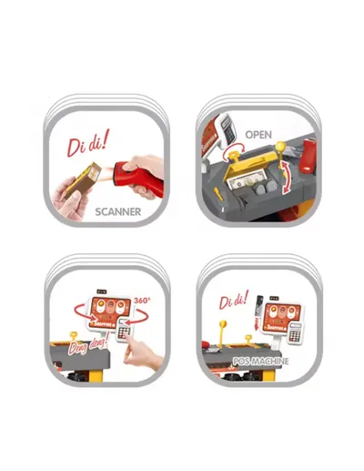 WOOPIE 50049 Interaktywny Supermarket Dla Dzieci