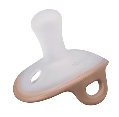 Mombella P01213 Silikonowy Smoczek Uspokajający Grzybek Mocha Mousse