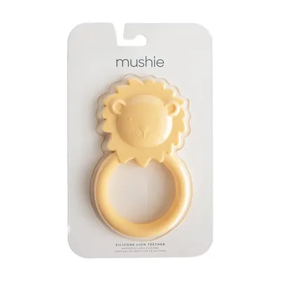 Mushie MU2560469 Gryzak Silikonowy Lew Soft Yellow