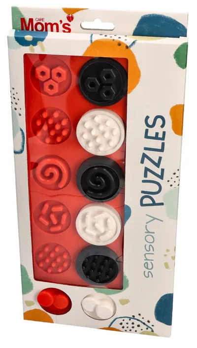 HENCZ 841 Puzzle Sensoryczne Kółeczka XL Kontrastowe