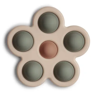Mushie MU2830475 Zabawka Sensoryczna Kwiatek Pop It Dried Thyme