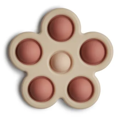 Mushie MU2830477 Zabawka Sensoryczna Kwiatek Pop It Rose