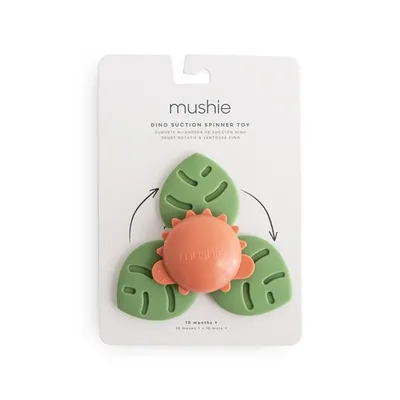 Mushie MU101583 Zabawka Z Przyssawką Spinner Dla Niemowlaka Dino