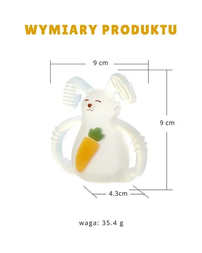 Smily Mia M12040-1 Magiczny Gryzak Dla Niemowlaka Sunny Bunny