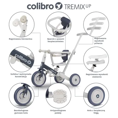 COLIBRO Rowerek Dziecięcy TREMIXUP ASH