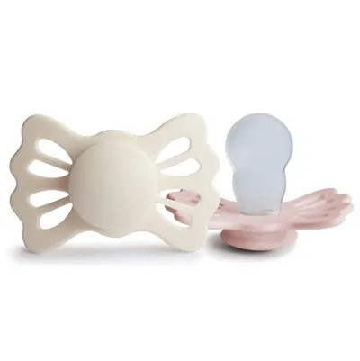 FRIGG F100490 Lucky Smoczek Symetryczny 2-PAK Silikon 6-18M Cream / Blush