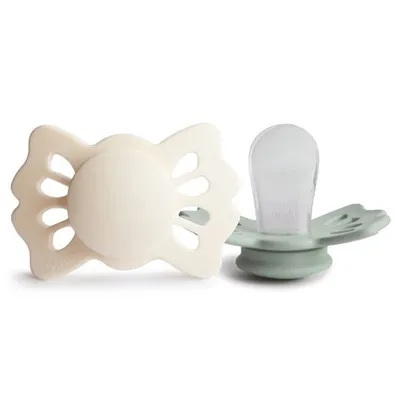 FRIGG F100472 Lucky Smoczek Symetryczny 2-PAK Silikon 0-6M Cream / Sage