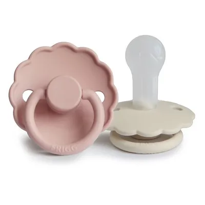 FRIGG F75222414 Daisy Smoczek Uspokajający 2-PAK Silikon 6-18M Blush / Cream