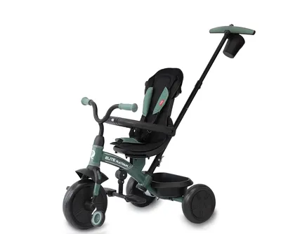 MILLY MALLY Qplay Rowerek Trójkołowy Elite Platinum Green