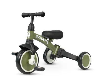 MILLY MALLY 6277 Rowerek Trójkołowy Stager 3w1 Green