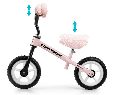 MILLY MALLY 6347 Rowerek Biegowy DRAGON Pink