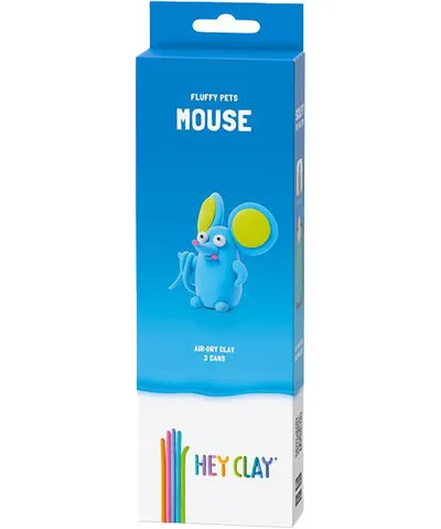 HEY CLAY HCL30116CEE Figurka Puchate Zwierzaki Mysz 3 Pak