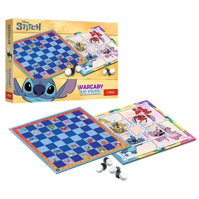 TREFL 02799 Gra Warcaby I Młynek Lilo & Stitch