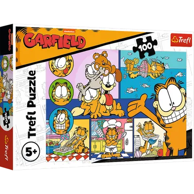 TREFL 16521 Puzzle 100 Leniwy Garfield