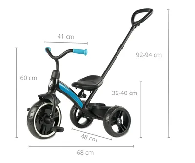 MILLY MALLY 5788 Qplay Rowerek Trójkołowy Elite Plus New Blue