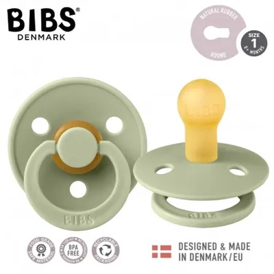 BIBS 110281 Smoczek Uspokajający DUO COLOURS SAGE S