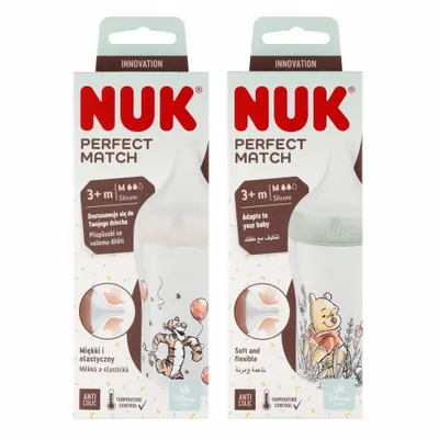 NUK 742027 Butelka Silikonowa KUBUŚ PUCHATEK 260ml