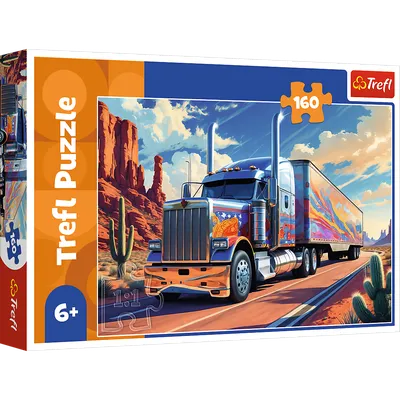 TREFL 15413 Puzzle 160 Ciężarówka W Trasie