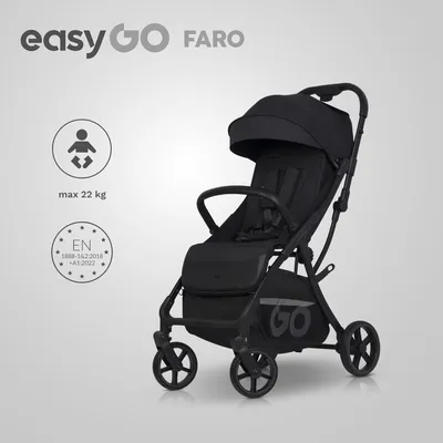 EASY GO Wózek Dziecięcy FARO EBONY BLACK