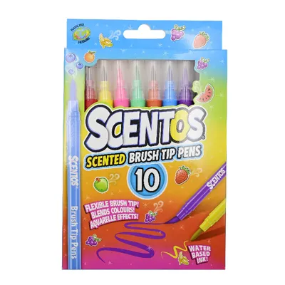 SCENTOS ST 20465 Pachnące Flamastry - PĘDZELKI 10szt