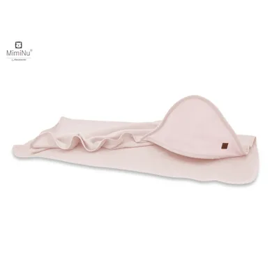 KIECZMERSKI Okrycie Kąpielowe 100x100 MIMINU SOFT + Myjka - Różowe