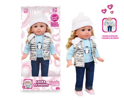ARTYK 185663 Lalka NATALIA Funkcyjna W Srebrnej Kamizelce 36 cm