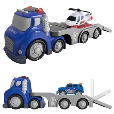 WOOPIE 53149 Laweta Policyjna City Truck - Niebieska