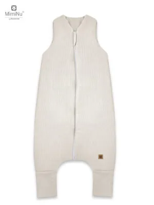KIECZMERSKI Śpiworek Do Spania Ocieplany Z Nogawkami MIMINU SOFT FLO S Beż 80/98CM 1-2,5 Roku