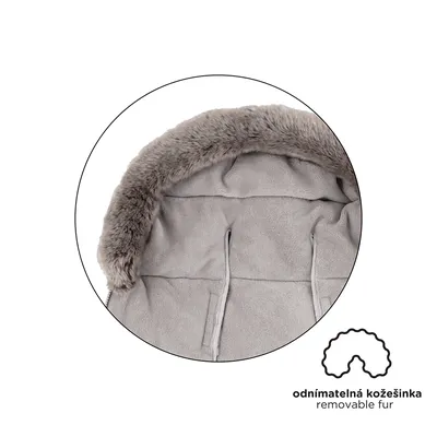 PETITE&MARS 534596 Zimowy Śpiworek Comfy 4w1 Mocha Mousse