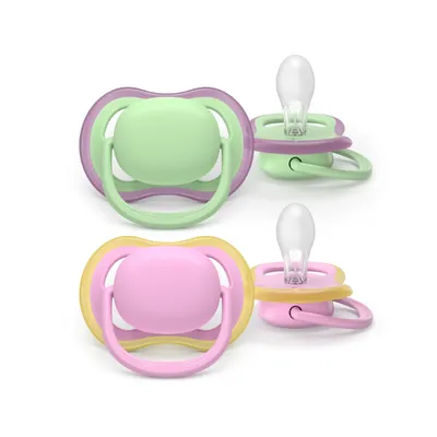 AVENT SCF087/12 Smoczek Ultra Air 6-18M Miętowy / Różowy