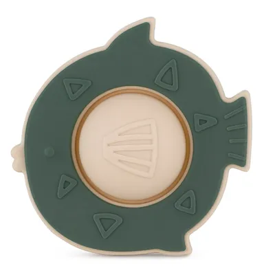 PETITE&MARS 612817 Silikonowa Zabawka Pop-Up Fish Fiona Misty Green 6 m