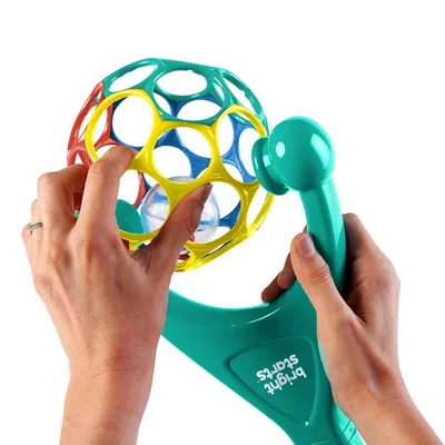 OBALL 11785-6 Pchacz Kula 2w1 Z Gryzakiem I Grzechotką 6 m - Turkusowa