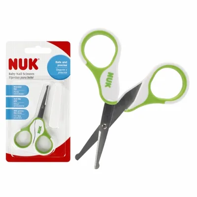 NUK 750430 Nożyczki Dla Niemowląt 528568 - Zielone