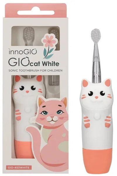 INNOGIO GIO-453WHITE Soniczna Szczoteczka Dla Dzieci GIOcat - Biała