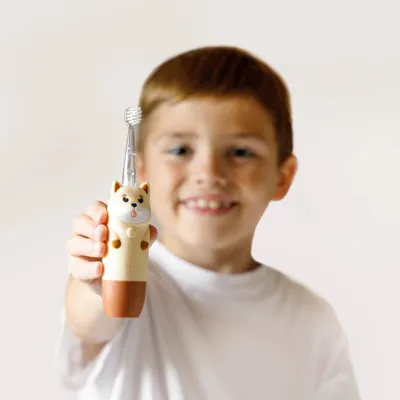 INNOGIO GIO-452BROWN Soniczna Szczoteczka Dla Dzieci GIOdog - Brązowa
