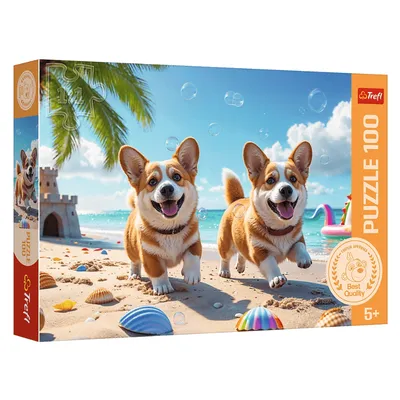 TREFL 16536 Puzzle 100 Corgi - Piesek