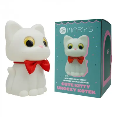 MARY'S MW61590 Lampka Nocna LED Uroczy Kotek