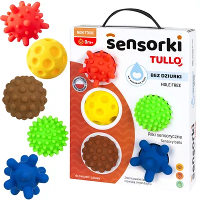 TULLO 800 Piłeczki Sensoryczne Sensorki 5 szt. Bez Dziurki