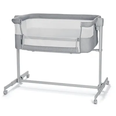 KINDERKRAFT Łóżeczko Dostawne Nestee Up 2 Light Grey