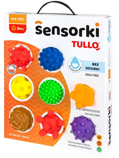 TULLO 802 Piłki Sensoryczne Sensorki 8 szt. Bez Dziurki