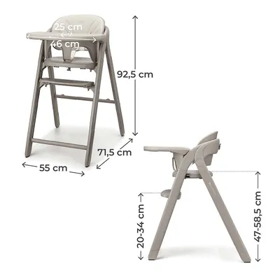KINDERKRAFT Krzesełko TINO Beige Do 110kg