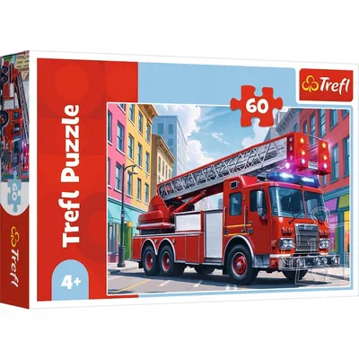 TREFL 17405 Puzzle 60 Wóz Strażacki