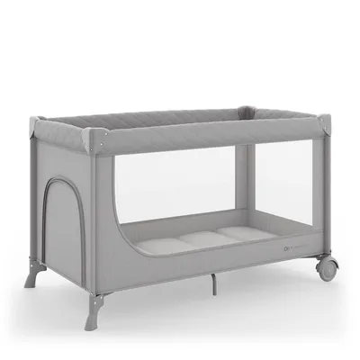 KINDERKRAFT Łóżeczko Turystyczne LEODY UP Grey
